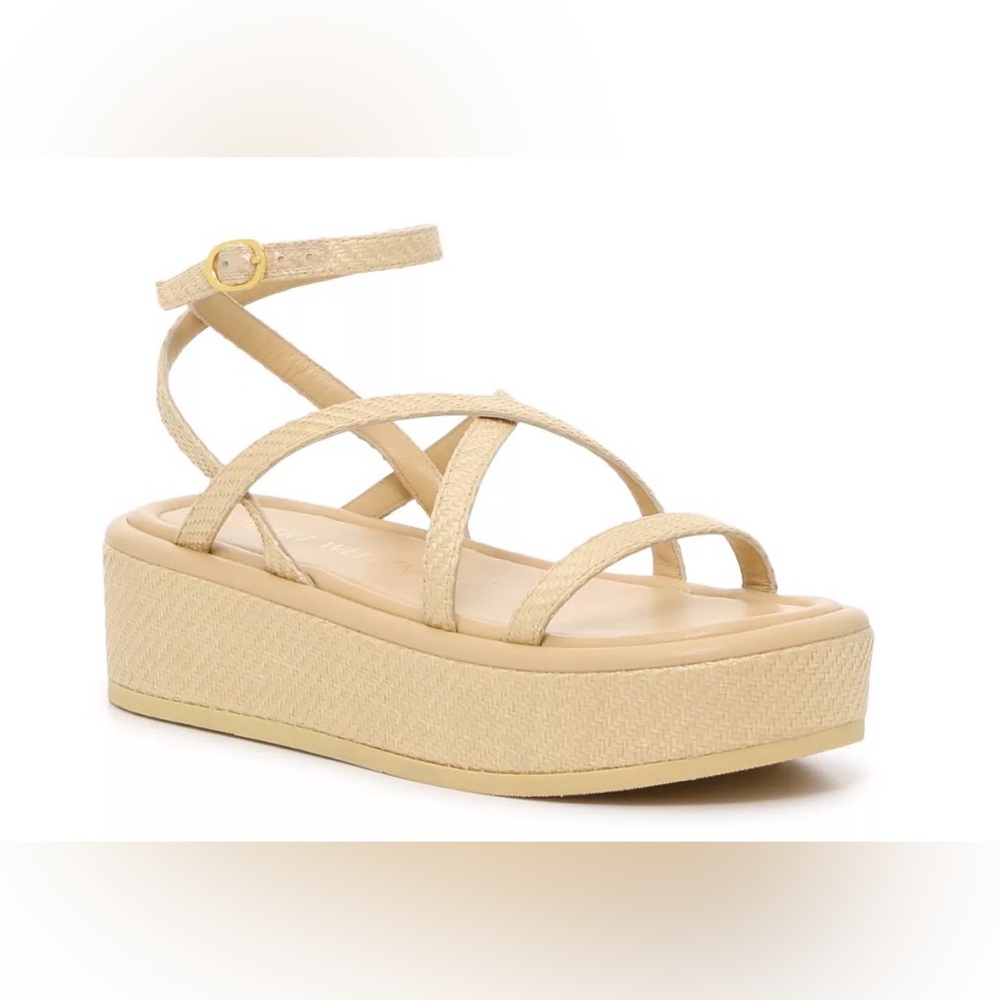 Stuart Weitzman Summerlift Platform Sandals wheat size 7.5 $295